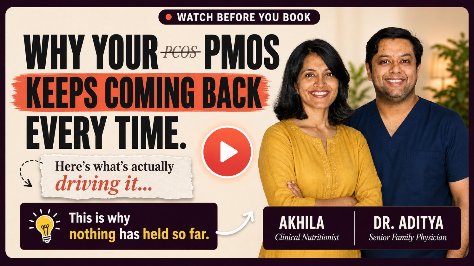Dr. Aditya & Akhila, why your PCOS keeps coming back